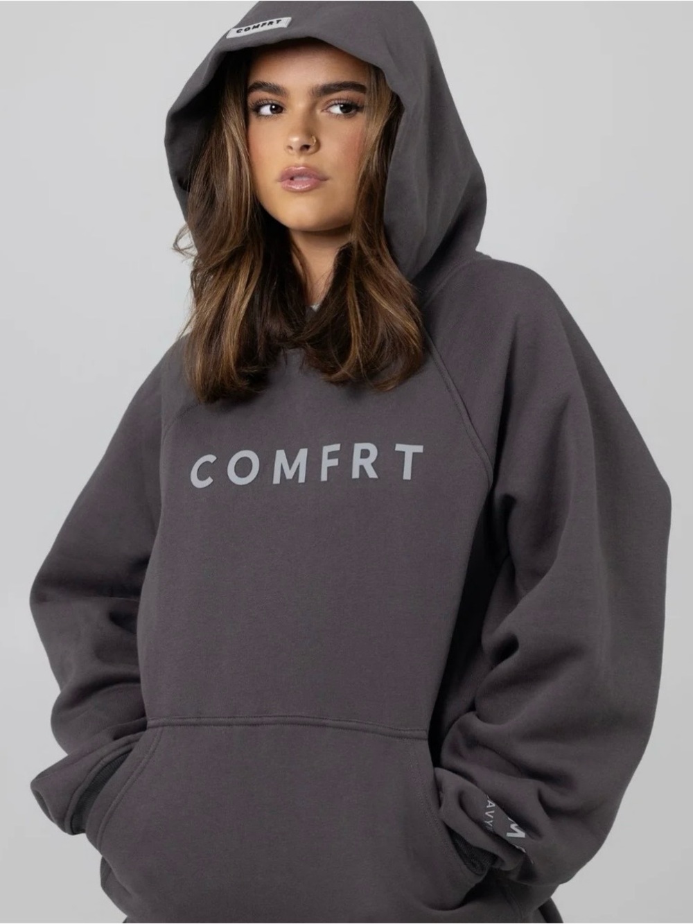 Comfrt Tranquil Hoodie - Charcoal - Size Adult Extra Small New